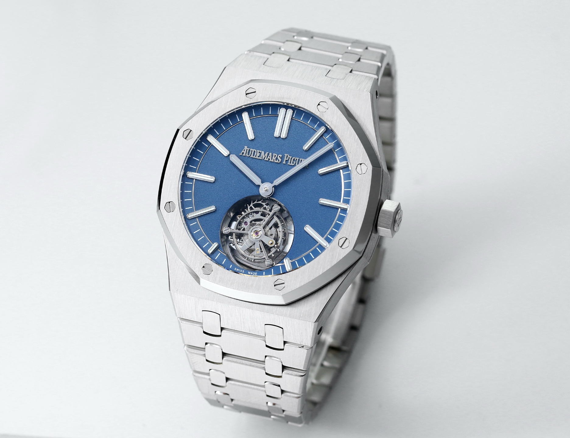 Replika dünyasının zirve yapımı! BBS Factory 2025 gururla sunar — Audemars Piguet Royal Oak otomatik kurulumlu uçan tourbillon kol saati — 133. fotoğraf