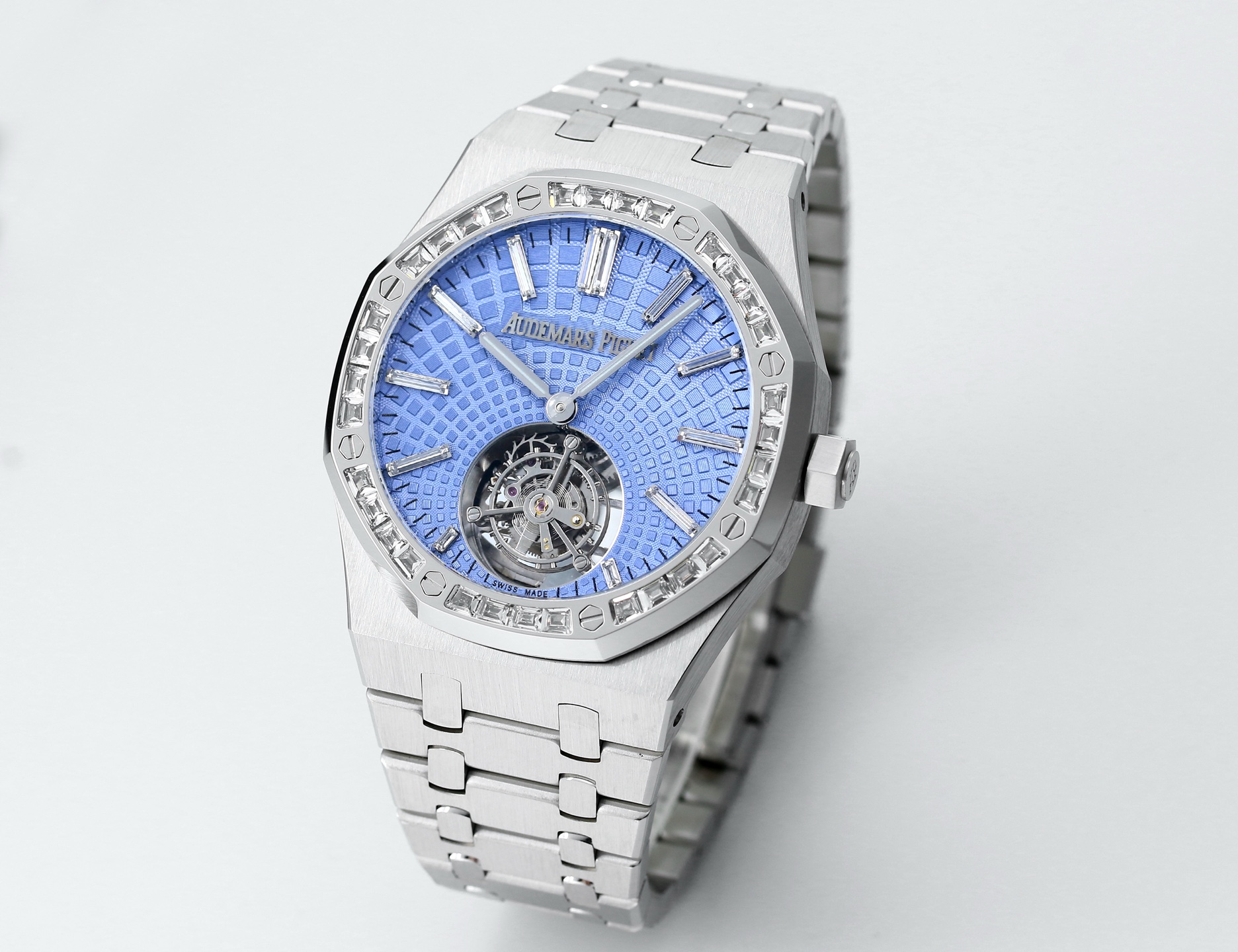 Replika dünyasının zirve yapımı! BBS Factory 2025 gururla sunar — Audemars Piguet Royal Oak otomatik kurulumlu uçan tourbillon kol saati — 14. fotoğraf