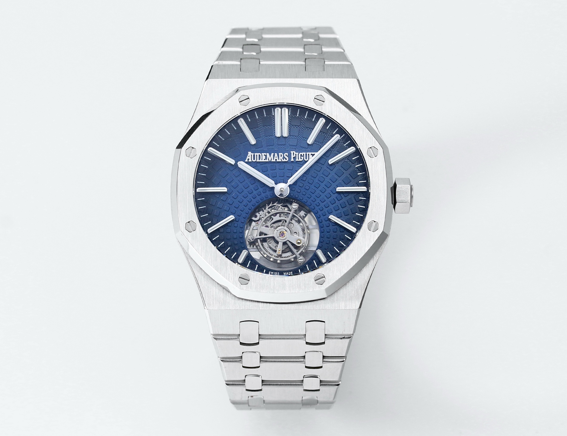 Replika dünyasının zirve yapımı! BBS Factory 2025 gururla sunar — Audemars Piguet Royal Oak otomatik kurulumlu uçan tourbillon kol saati — 22. fotoğraf