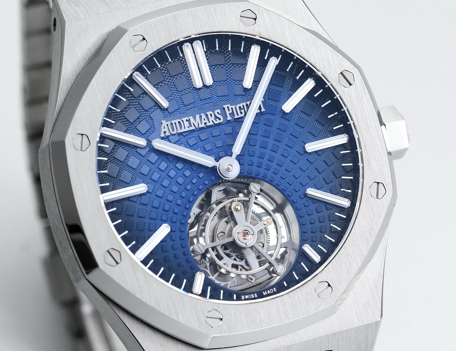 Replika dünyasının zirve yapımı! BBS Factory 2025 gururla sunar — Audemars Piguet Royal Oak otomatik kurulumlu uçan tourbillon kol saati — 26. fotoğraf