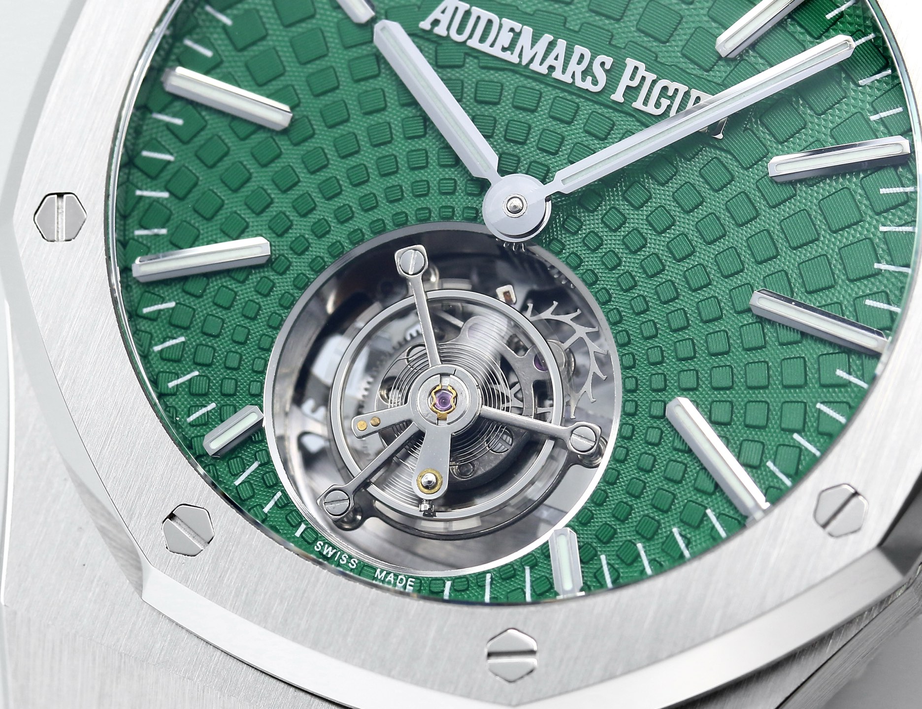 Replika dünyasının zirve yapımı! BBS Factory 2025 gururla sunar — Audemars Piguet Royal Oak otomatik kurulumlu uçan tourbillon kol saati — 39. fotoğraf