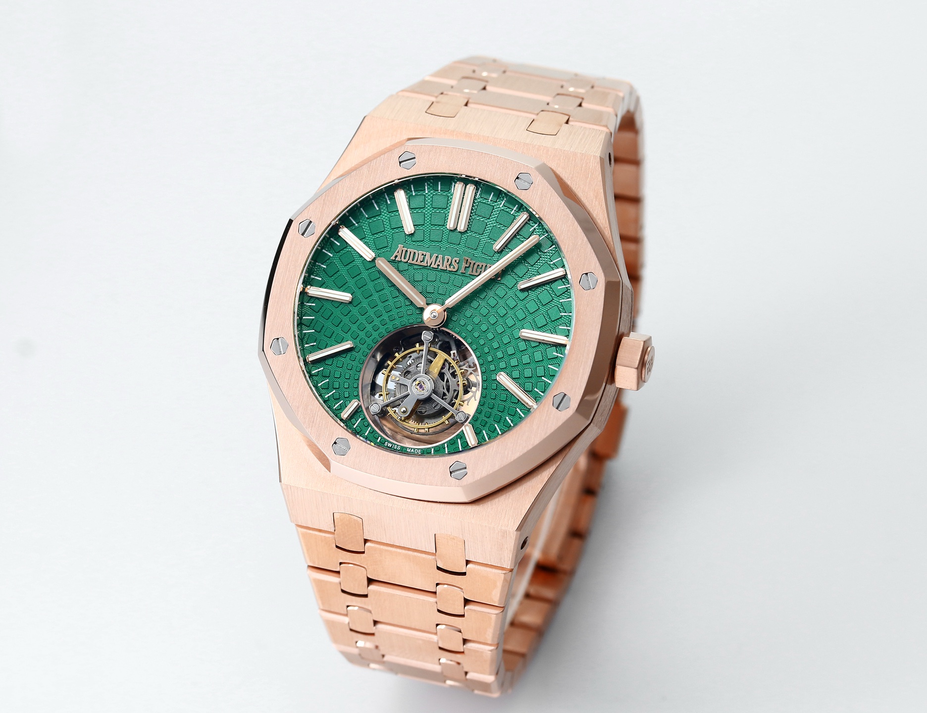 Replika dünyasının zirve yapımı! BBS Factory 2025 gururla sunar — Audemars Piguet Royal Oak otomatik kurulumlu uçan tourbillon kol saati — 64. fotoğraf