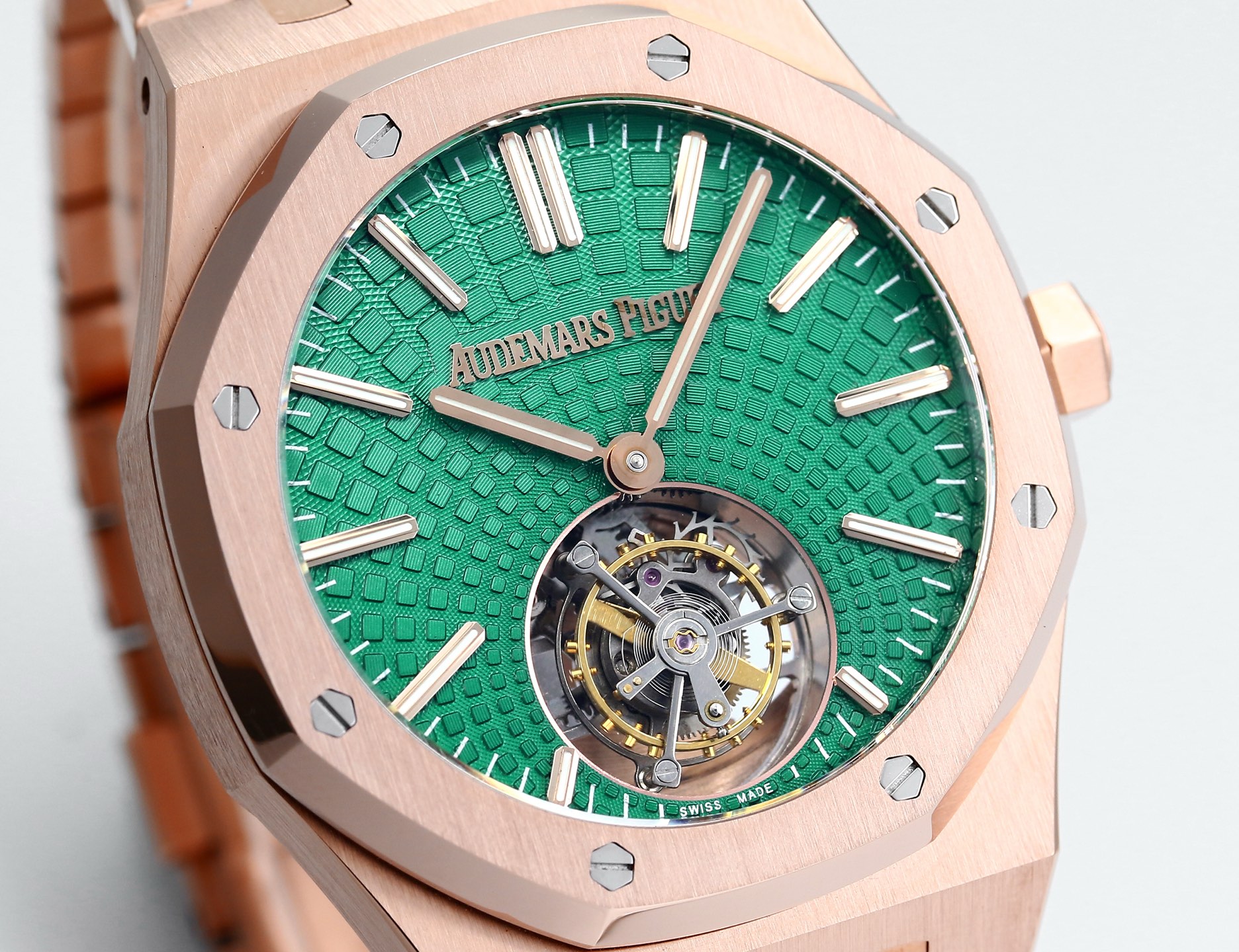 Replika dünyasının zirve yapımı! BBS Factory 2025 gururla sunar — Audemars Piguet Royal Oak otomatik kurulumlu uçan tourbillon kol saati — 66. fotoğraf