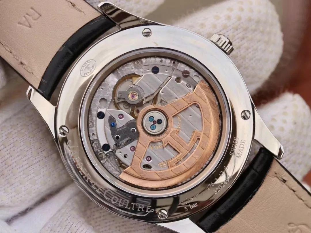 Replika OM Factory Jaeger-LeCoultre Master Tam Ay Fazı Takvimli Kol Saati 1558420 Gerçek-Replika Karşılaştırması ve Orijinal İncelemesi — 17. fotoğraf