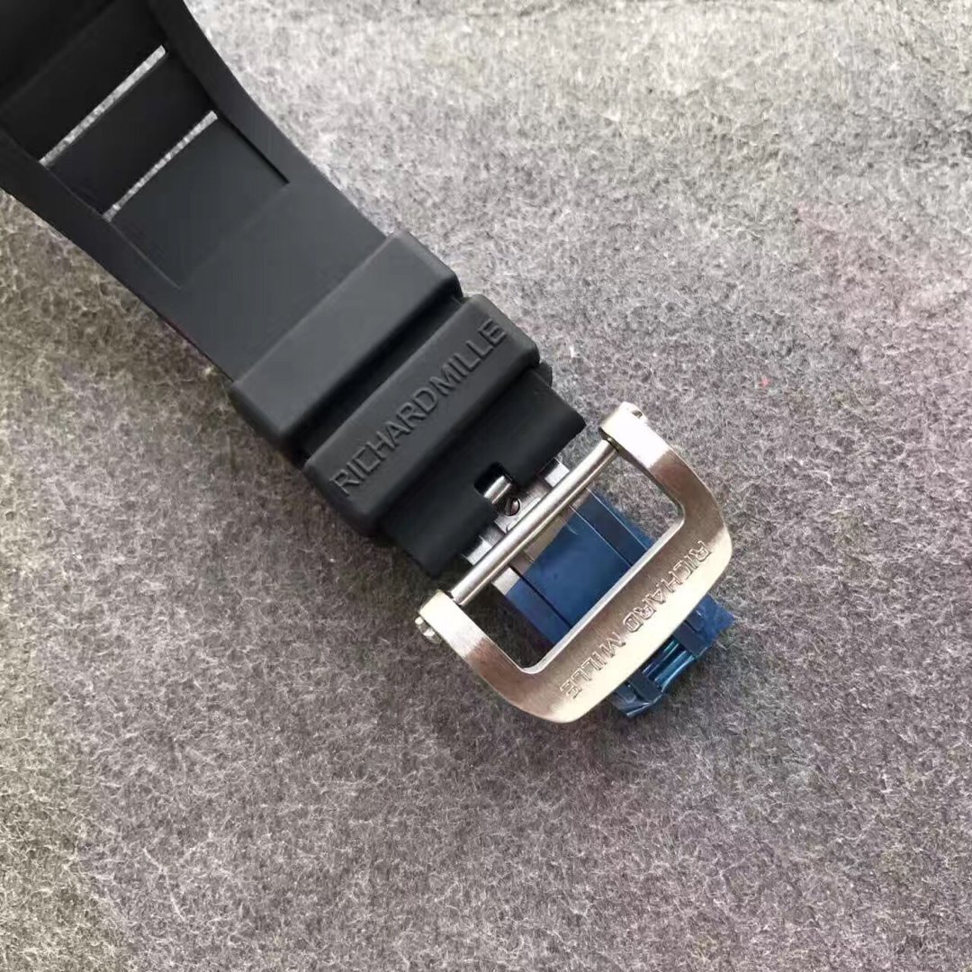 Richard Mille Pablo MacDonogh Siyah Kauçuk Kayış
