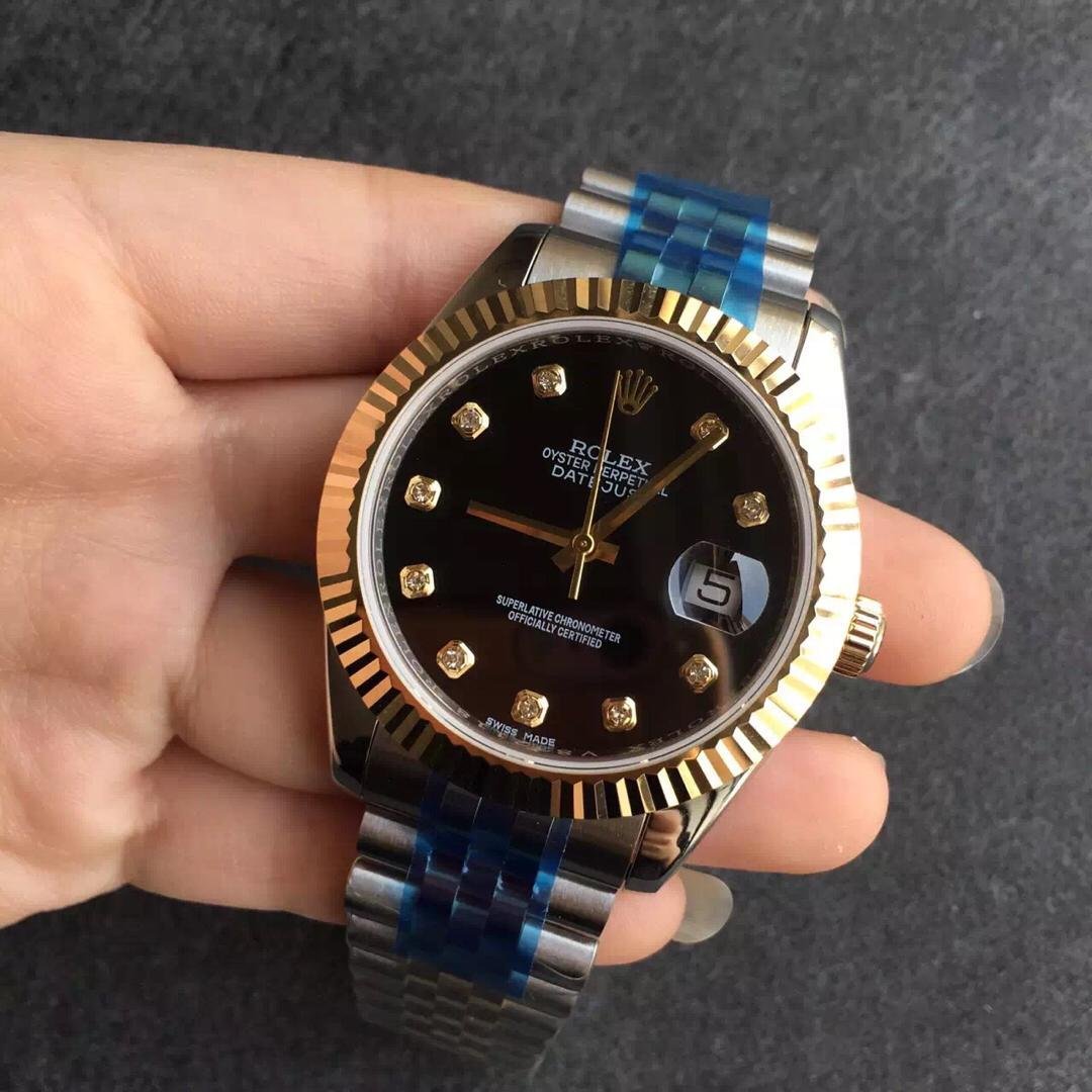 Replika Rolex 41mm İki Renk Saat