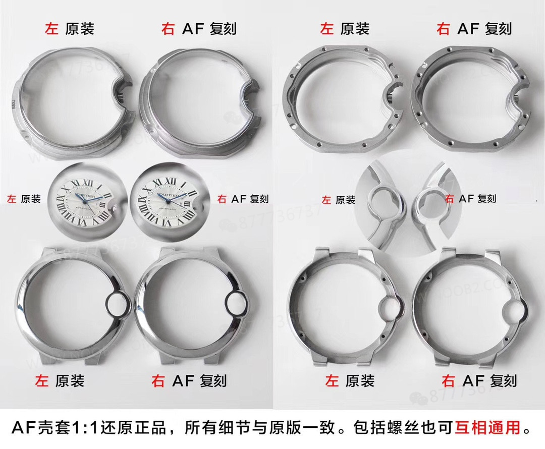 Replika saat AF Factory Cartier Ballon Bleu 33 mm ilk bakışta belli oluyor mu? — 14. fotoğraf