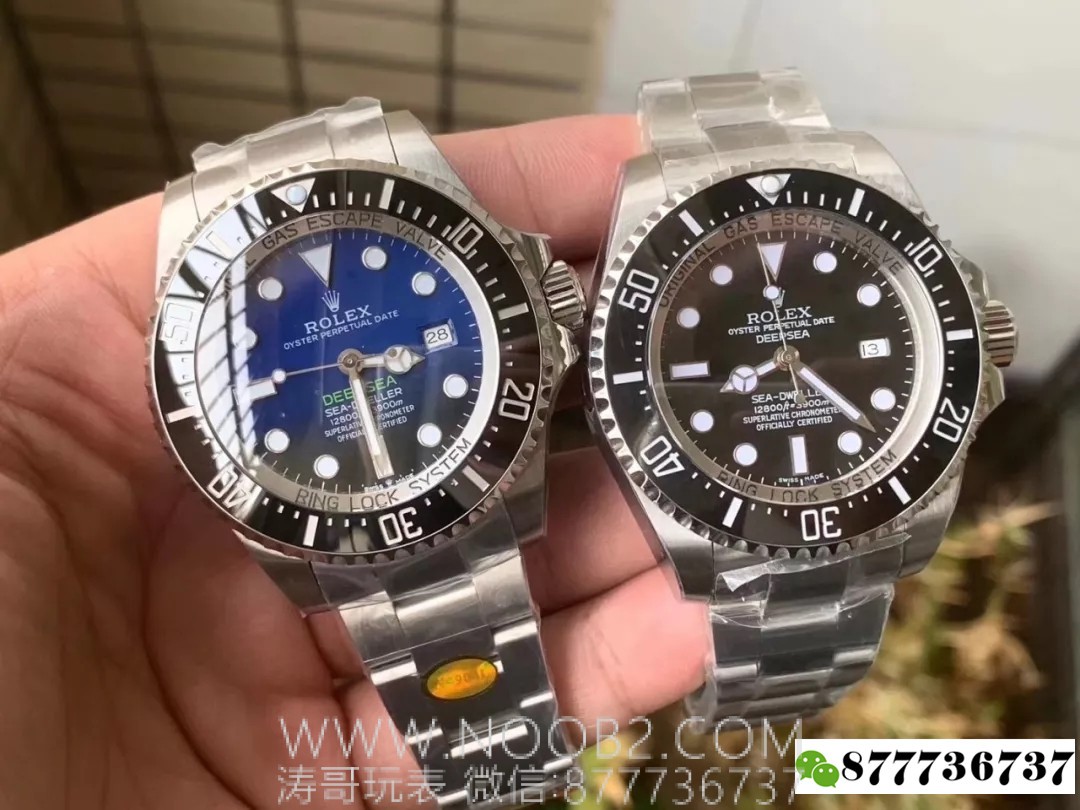 Replika saat incelemesi: Yeni N Factory V8 Rolex Sea-Dweller degrade mavi (rüya) 126660'ta hangi noktalar iyileştirildi? — 3. fotoğraf
