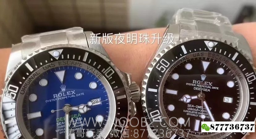 Replika saat incelemesi: Yeni N Factory V8 Rolex Sea-Dweller degrade mavi (rüya) 126660'ta hangi noktalar iyileştirildi? — 5. fotoğraf