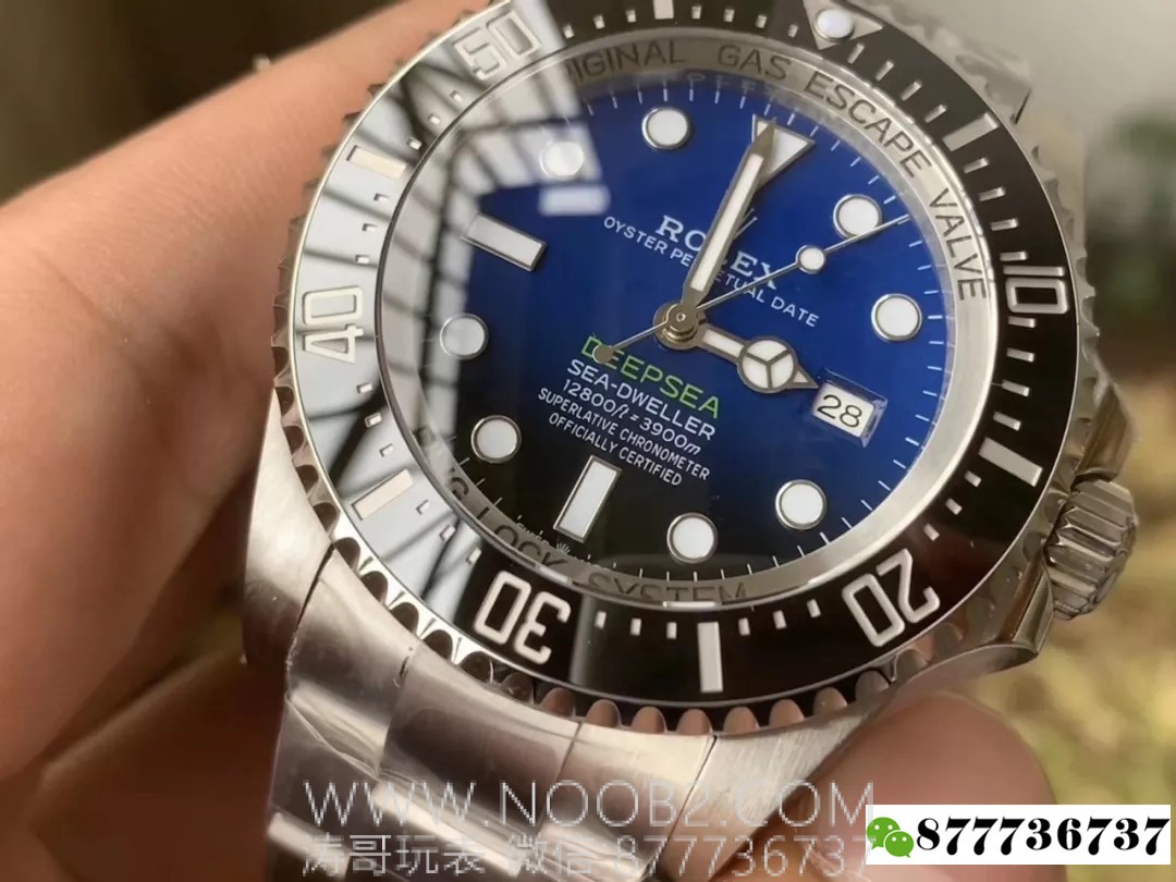 Replika saat incelemesi: Yeni N Factory V8 Rolex Sea-Dweller degrade mavi (rüya) 126660'ta hangi noktalar iyileştirildi? — 9. fotoğraf