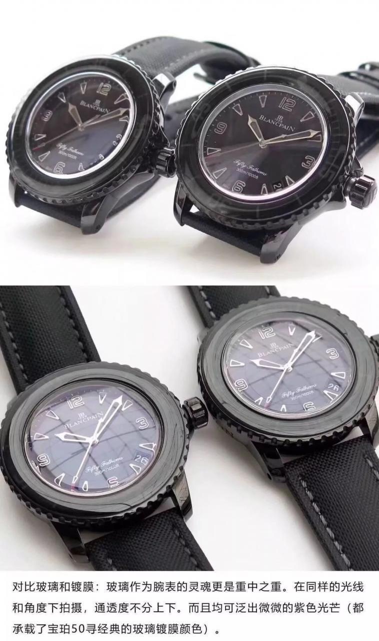 Replika saat ZF Factory Blancpain yeni Fifty Fathoms Black Vader söküm ve orijinalle karşılaştırmalı inceleme: ilk bakışta belli olur mu? — 9. fotoğraf