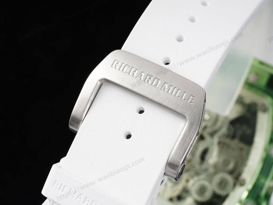 Richard Mille RM56-01 5601 Şeffaf Kasa (Yeşil) Tourbillon Saat İncelemesi — 8. fotoğraf