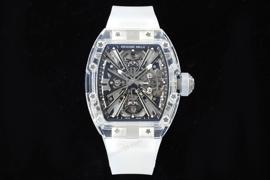 RM Factory Richard Mille RM12-01 Tourbillon Safir Şeffaf Versiyon Kol Saati İncelemesi — 1. fotoğraf