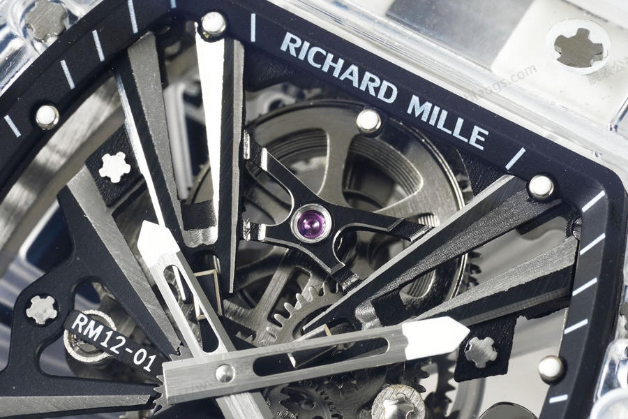RM Factory Richard Mille RM12-01 Tourbillon Safir Şeffaf Versiyon Kol Saati İncelemesi — 5. fotoğraf