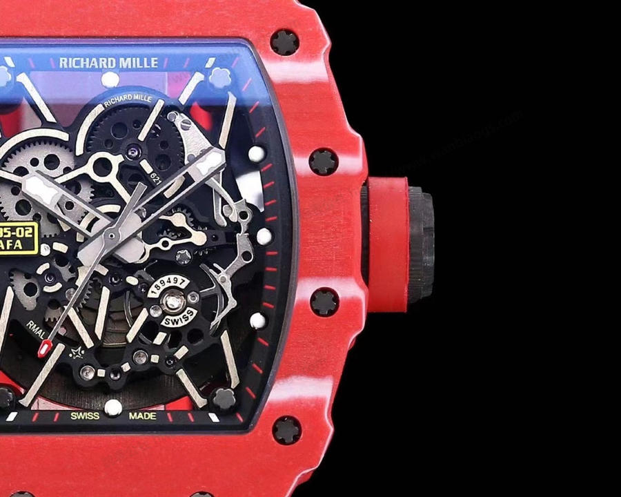 RMX Factory Richard Mille RM35-02 Karbon Fiber Kırmızı Şeytan Kol Saati — 3. fotoğraf