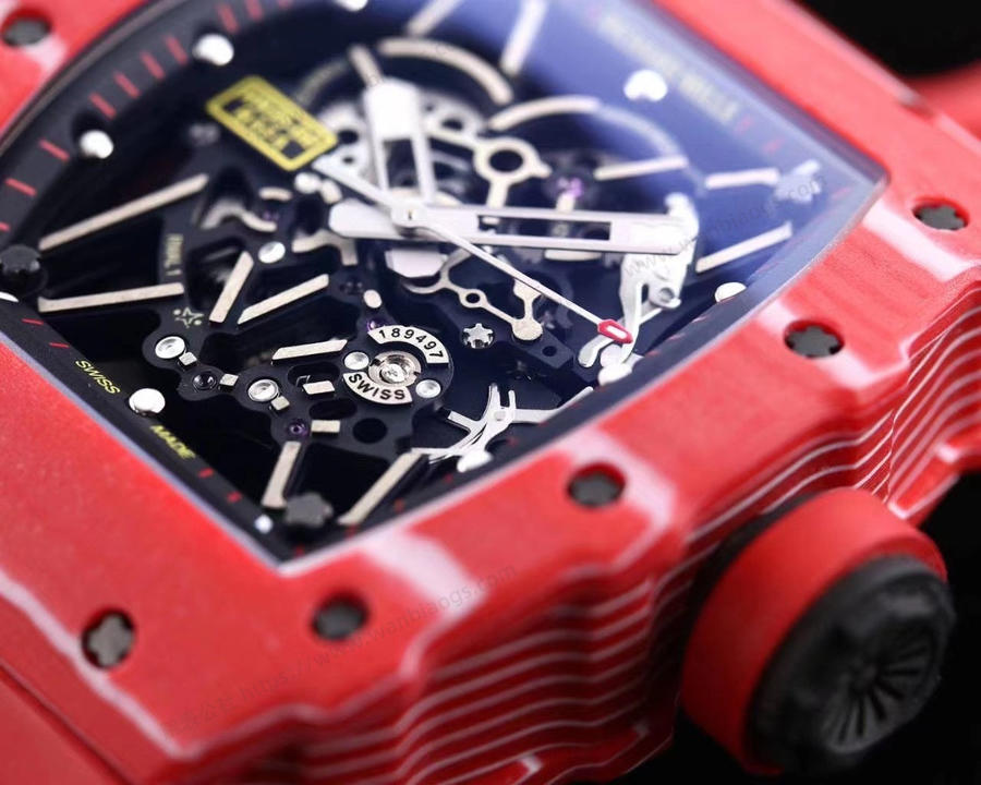 RMX Factory Richard Mille RM35-02 Karbon Fiber Kırmızı Şeytan Kol Saati — 4. fotoğraf