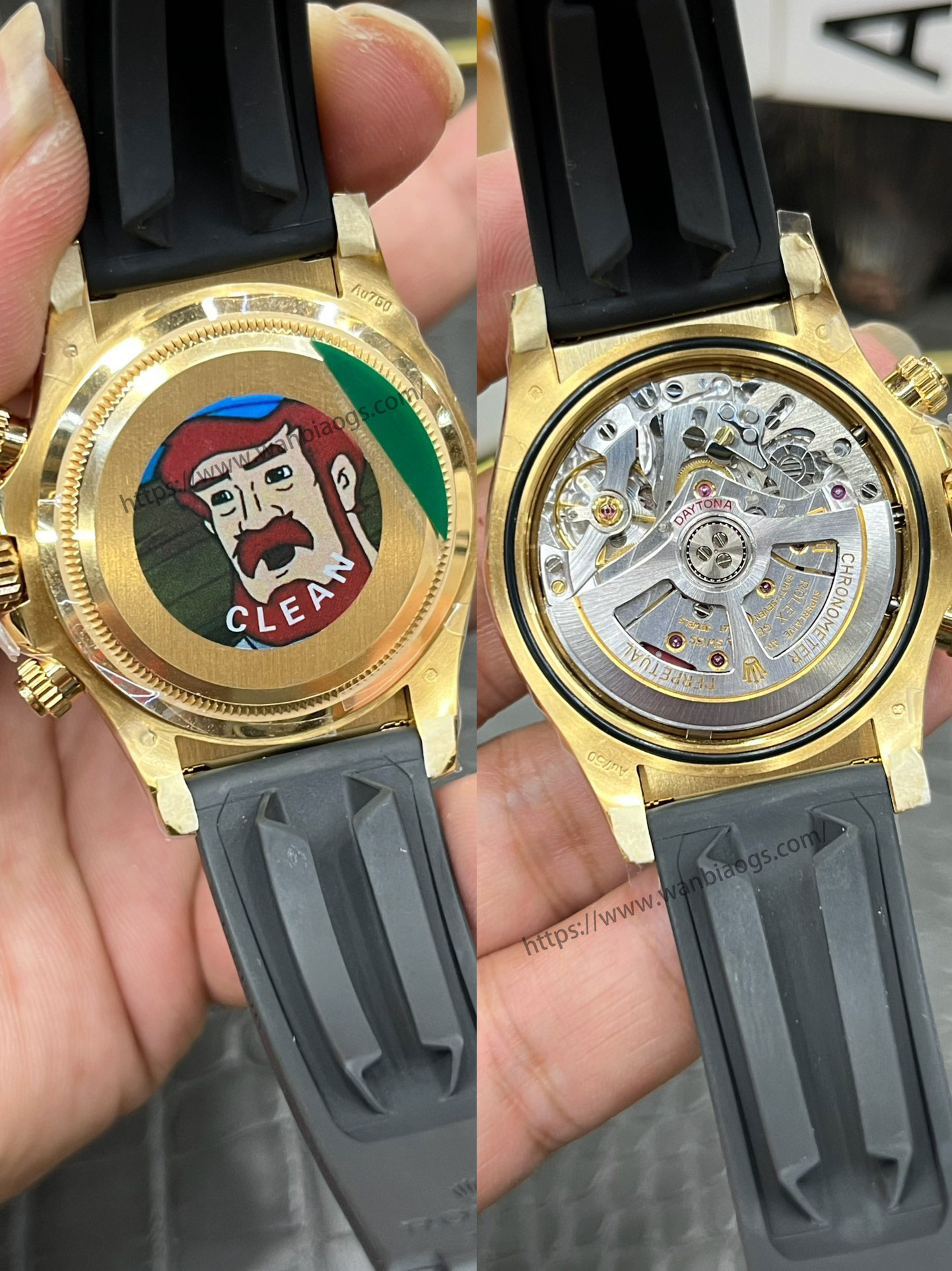Rolex Daytona 4131 mekanizmalı yeni model: Clean ile orijinalin doğal ışık altında derinlemesine karşılaştırması — 17. fotoğraf