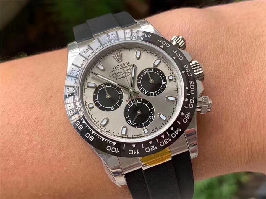 Rolex N4130 gri kadranlı Daytona ve Yu Wenle kauçuk kayış modeli: hangisini daha çok seviyorsunuz? — 1. fotoğraf