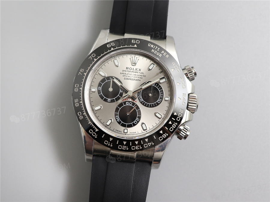 Rolex N4130 gri kadranlı Daytona ve Yu Wenle kauçuk kayış modeli: hangisini daha çok seviyorsunuz? — 2. fotoğraf