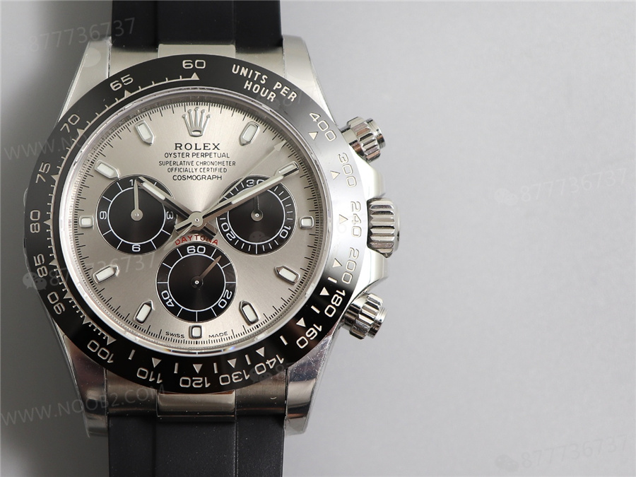 Rolex N4130 gri kadranlı Daytona ve Yu Wenle kauçuk kayış modeli: hangisini daha çok seviyorsunuz? — 5. fotoğraf