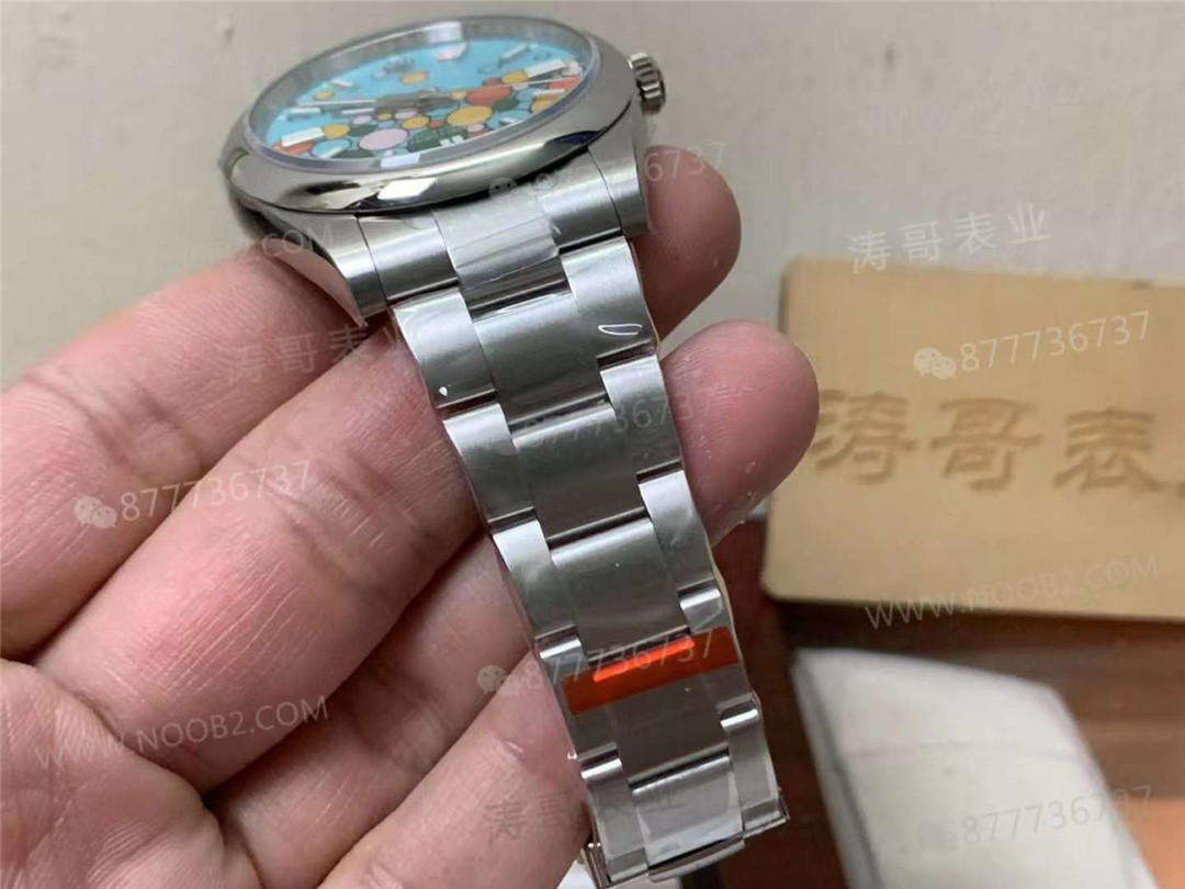 Rolex'in yeni Oyster Perpetual renkli balon kadranlı modeli: EW Factory mı KRF Factory mi daha iyi yapmış? — 9. fotoğraf