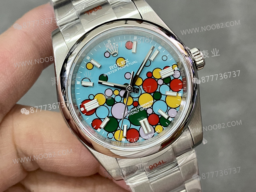 Rolex'in yeni Oyster Perpetual renkli balon kadranlı modeli: EW Factory mı KRF Factory mi daha iyi yapmış? — 12. fotoğraf