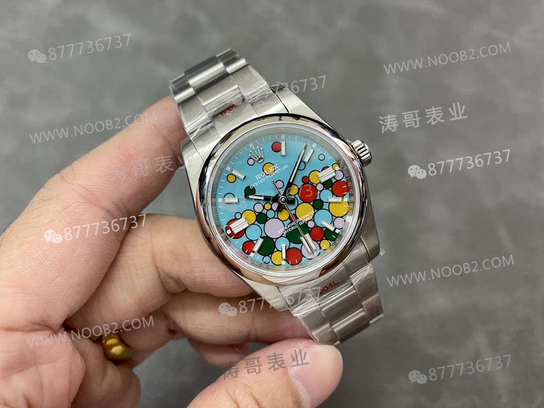 Rolex'in yeni Oyster Perpetual renkli balon kadranlı modeli: EW Factory mı KRF Factory mi daha iyi yapmış? — 14. fotoğraf