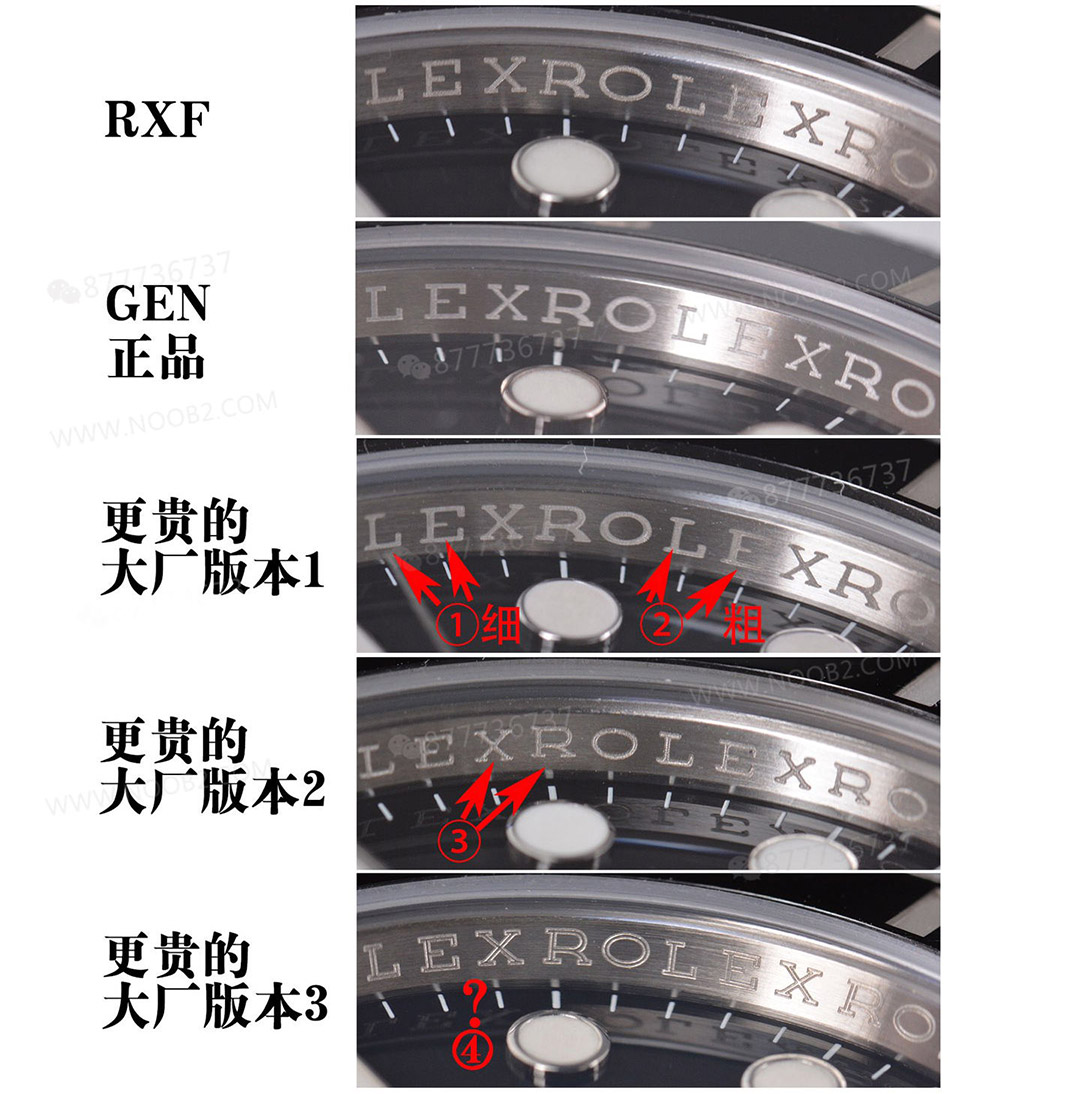 RXF Factory Rolex siyah Submariner: orijinalle karşılaştırınca piyasadaki büyük fabrika versiyonlarını geçebilir mi? — 8. fotoğraf