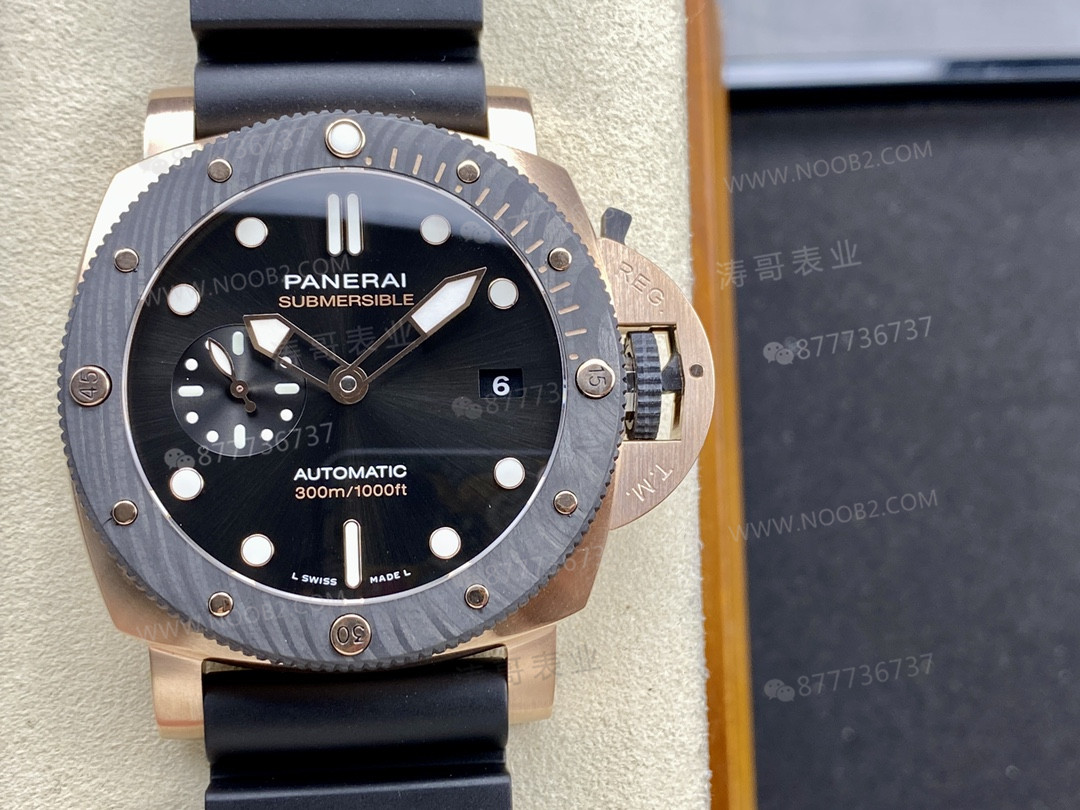 SBF (VS Factory) Panerai 1070 roze altın ve karbon fiber ilk bakışta sahte durur mu? — 1. fotoğraf