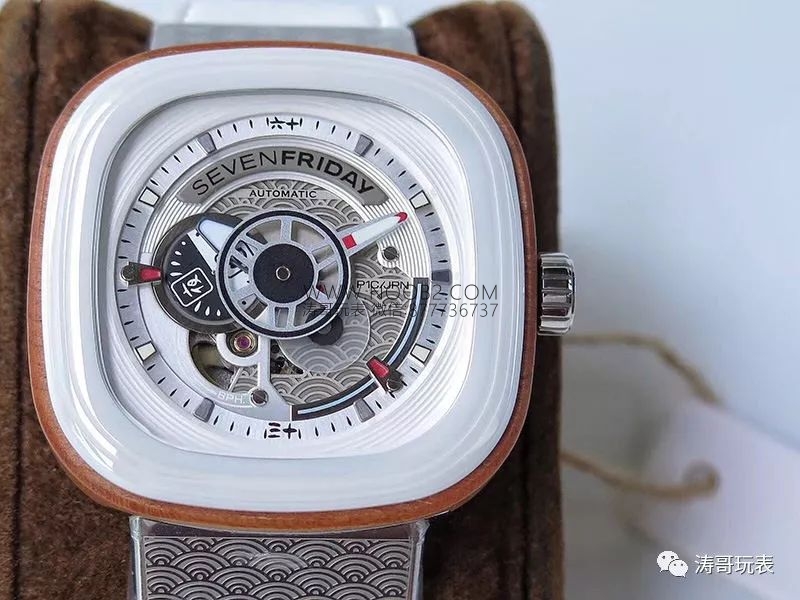 SevenFriday sakura gerçek-replika karşılaştırmalı incelemesi: SV Factory SevenFriday Tokyo Limited Edition P1B/03 replika saat nasıl? — 15. fotoğraf