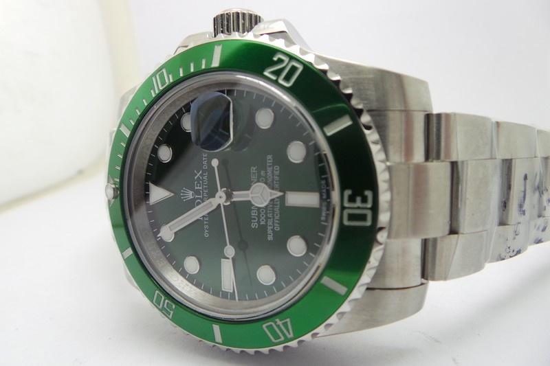 Replika Rolex Submariner 116610LV Yeşil Bezel