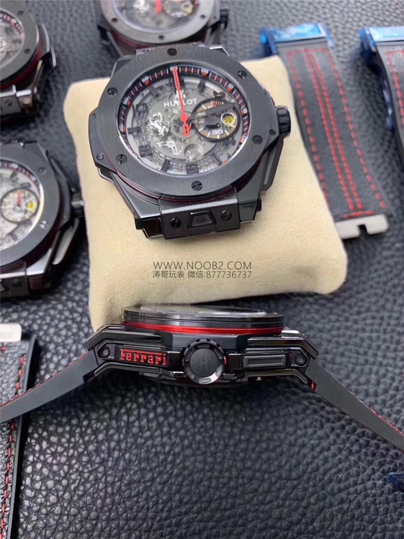 Sınırlı üretim: HBBV6 Factory Hublot Big Bang Ferrari Ceramic F11 serisi 401 replika saat nasıl? — 13. fotoğraf