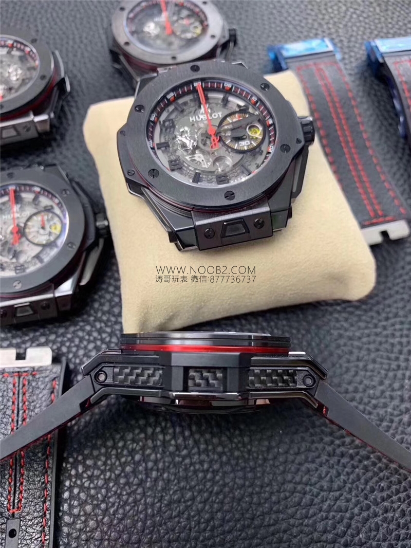 Sınırlı üretim: HBBV6 Factory Hublot Big Bang Ferrari Ceramic F11 serisi 401 replika saat nasıl? — 14. fotoğraf