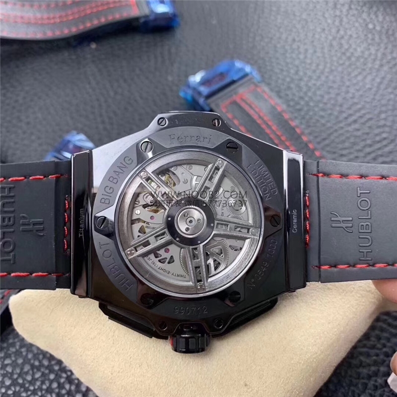 Sınırlı üretim: HBBV6 Factory Hublot Big Bang Ferrari Ceramic F11 serisi 401 replika saat nasıl? — 16. fotoğraf