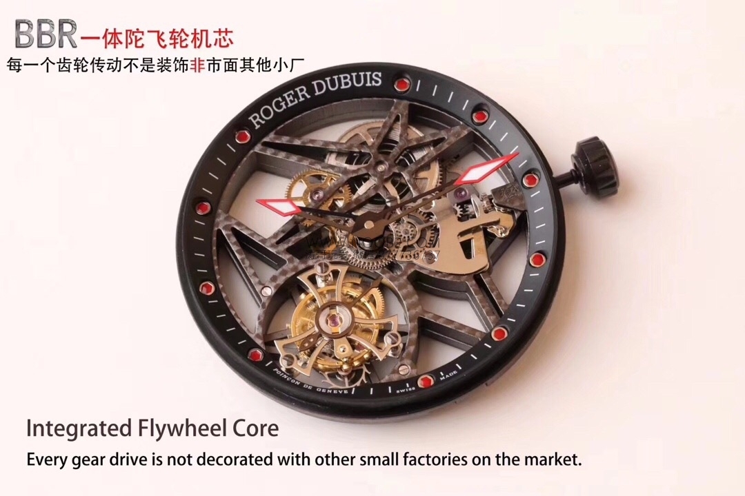 “Süper sporcuların” standardı: BBR Factory Roger Dubuis Excalibur serisi tourbillon 505SQ mekanizmalı iskelet mekanik replika saat incelemesi — 5. fotoğraf