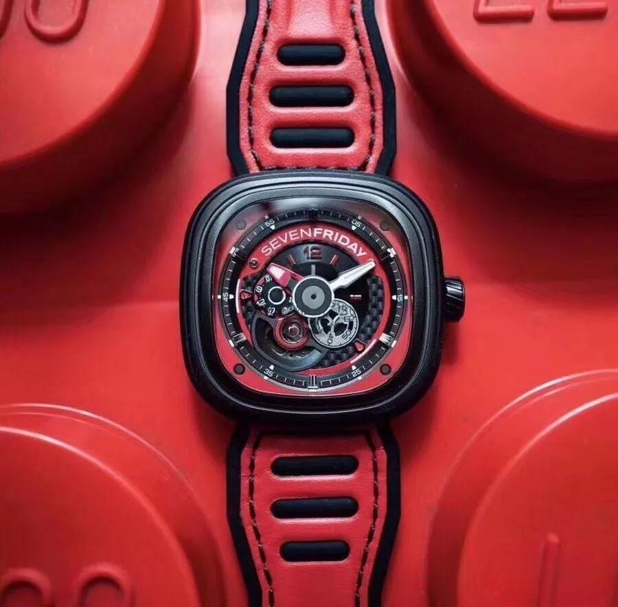 SV Factory SEVENFRIDAY (Seven Friday) P3B/06 Kırmızı Kadran Replika Versiyonun Orijinaliyle Karşılaştırmalı İncelemesi — 11. fotoğraf