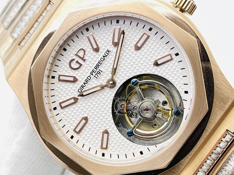 TFS Factory Girard-Perregaux 2021 LAUREATO serisi 99105-41-232-41A gerçek tourbillon V2 yükseltilmiş sürüm kol saati — 2. fotoğraf