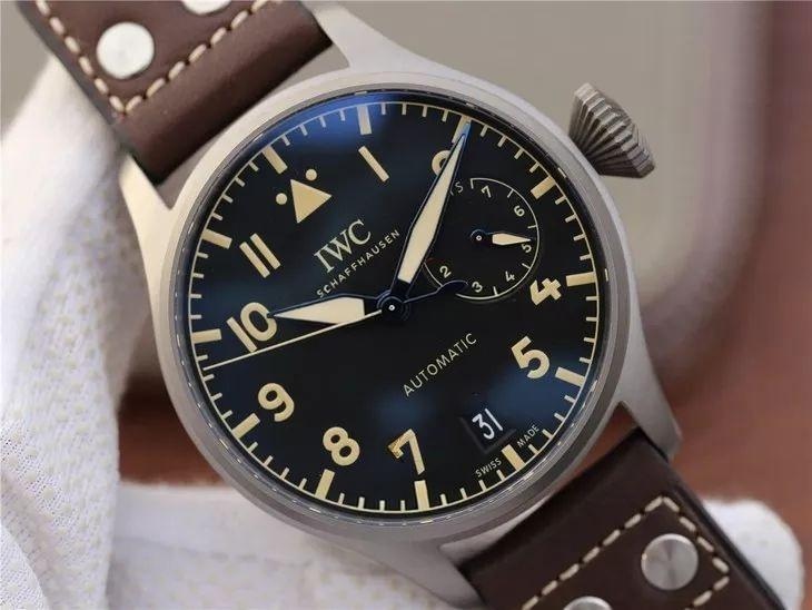 Titanyum Kasalı ZF Factory IWC Pilot Serisi IW501004 Titanyum Big Pilot Gerçek-Replika Karşılaştırma İncelemesi — 3. fotoğraf