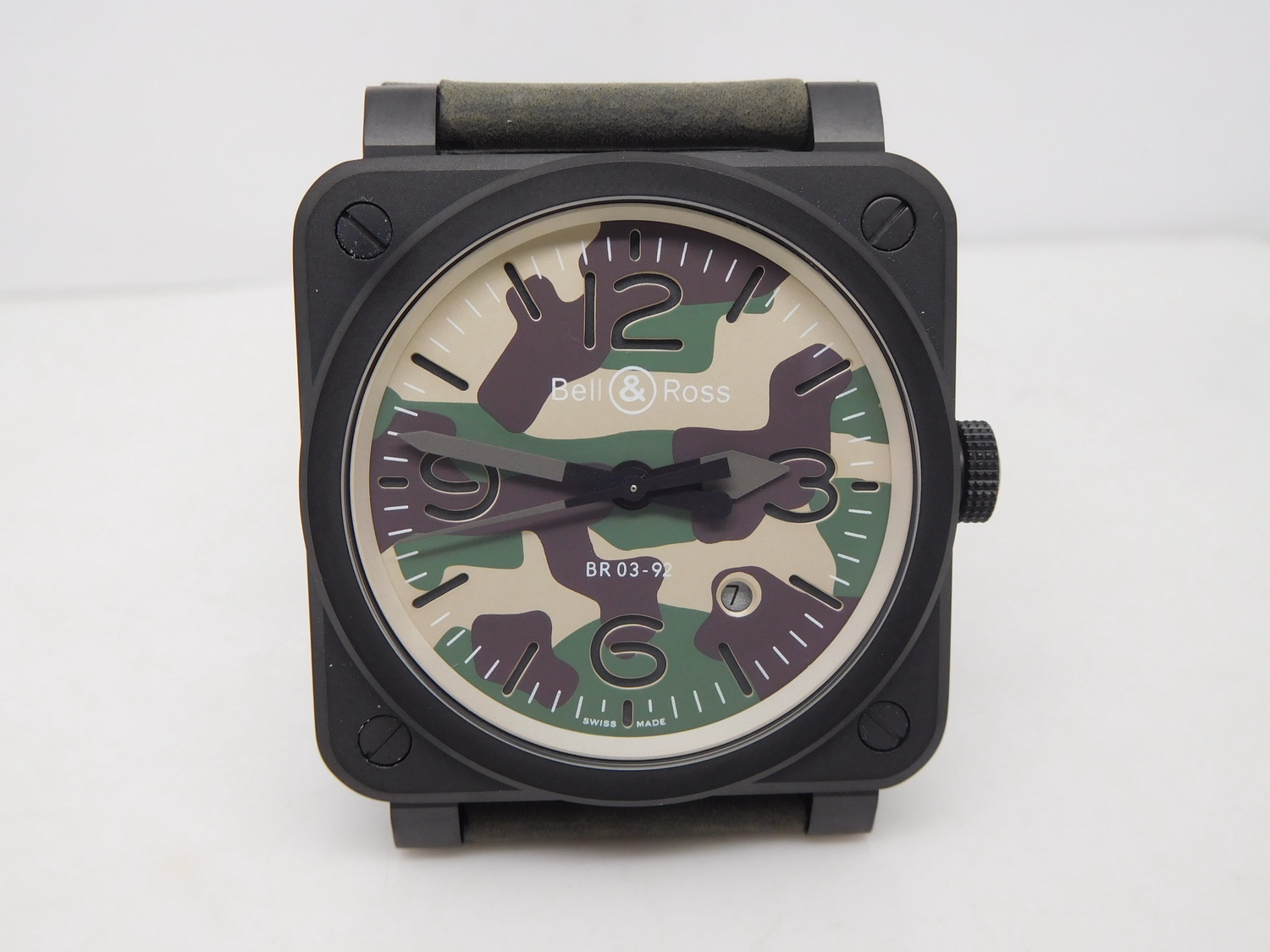Replika Bell Ross BR03-92 Kamuflaj PVD Siyah