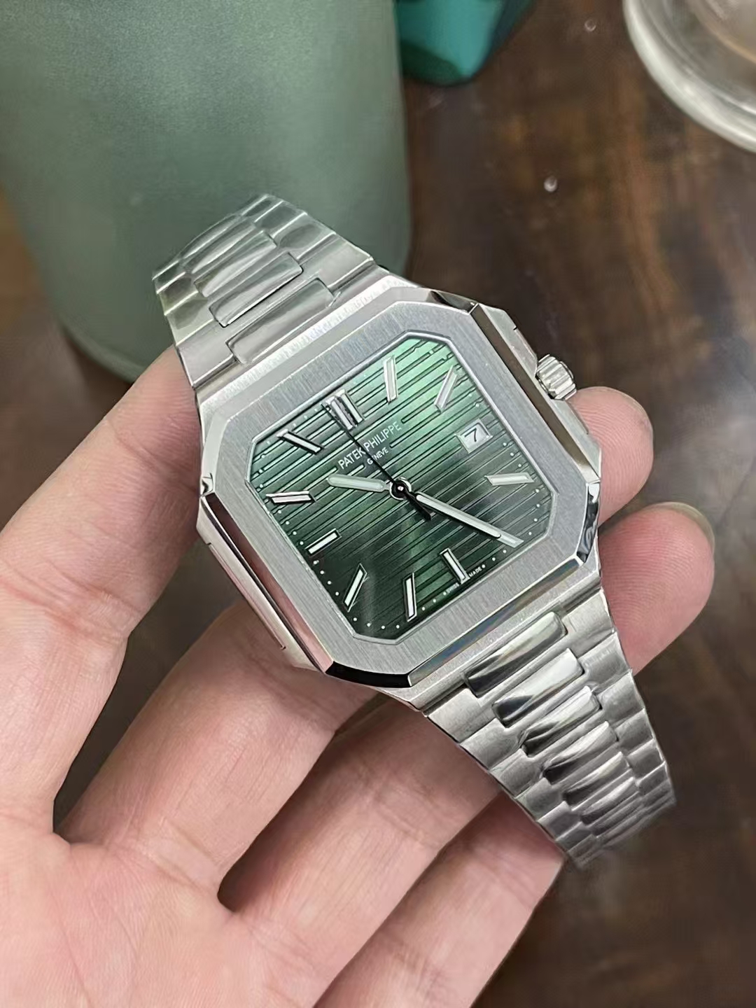 Replika Patek Philippe Cubitus Yeşil