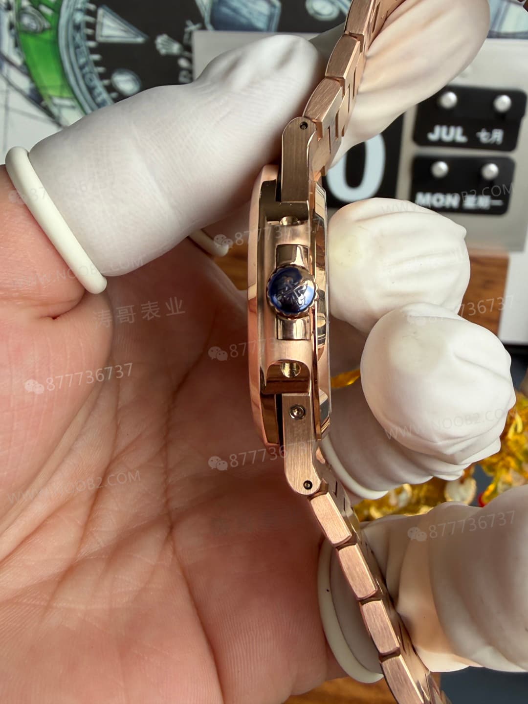 UMI Factory Patek Philippe Nautilus 5712 rose altın, 195 gram ağırlıklı versiyonun kalitesi nasıl? — 11. fotoğraf