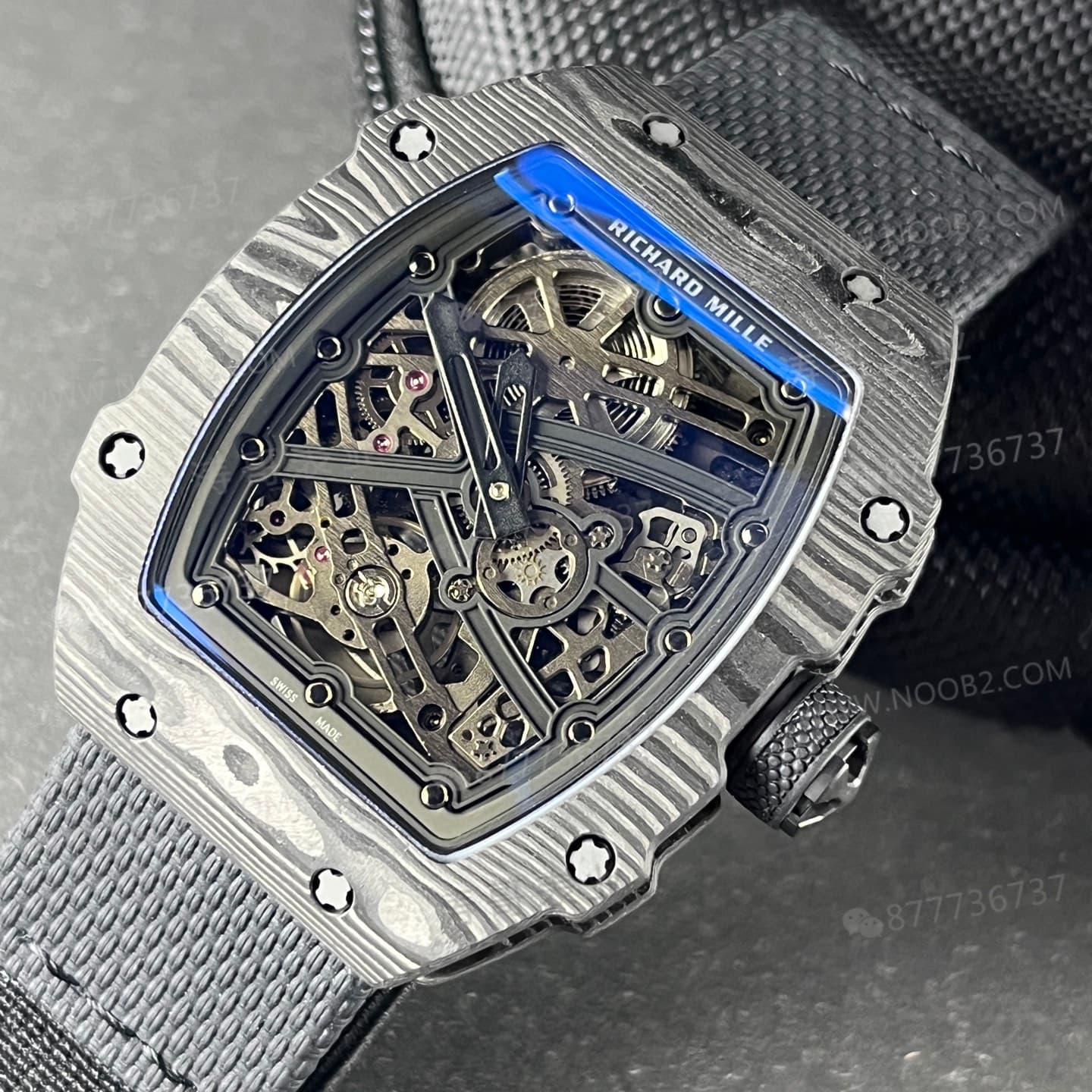 UMI Factory Richard Mille RM067-02 ultra ince karbon fiber otomatik mekanik saat — 2. fotoğraf