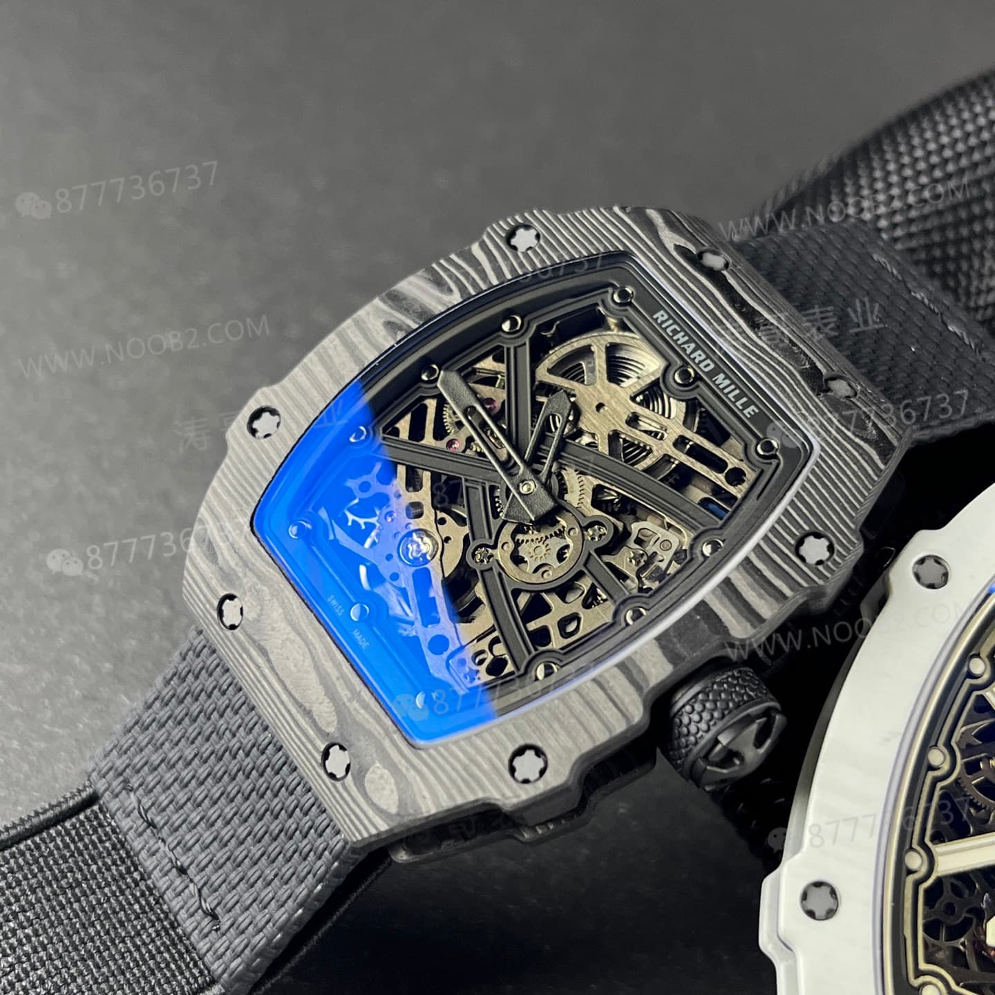 UMI Factory Richard Mille RM067-02 ultra ince karbon fiber otomatik mekanik saat — 4. fotoğraf