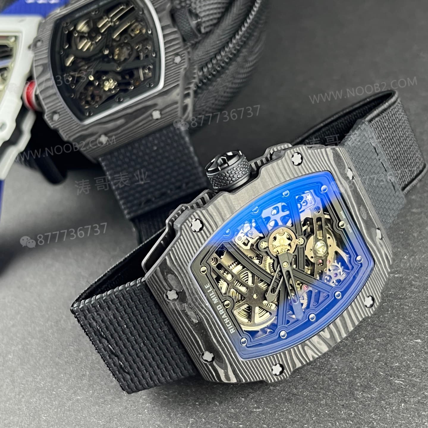 UMI Factory Richard Mille RM067-02 ultra ince karbon fiber otomatik mekanik saat — 5. fotoğraf