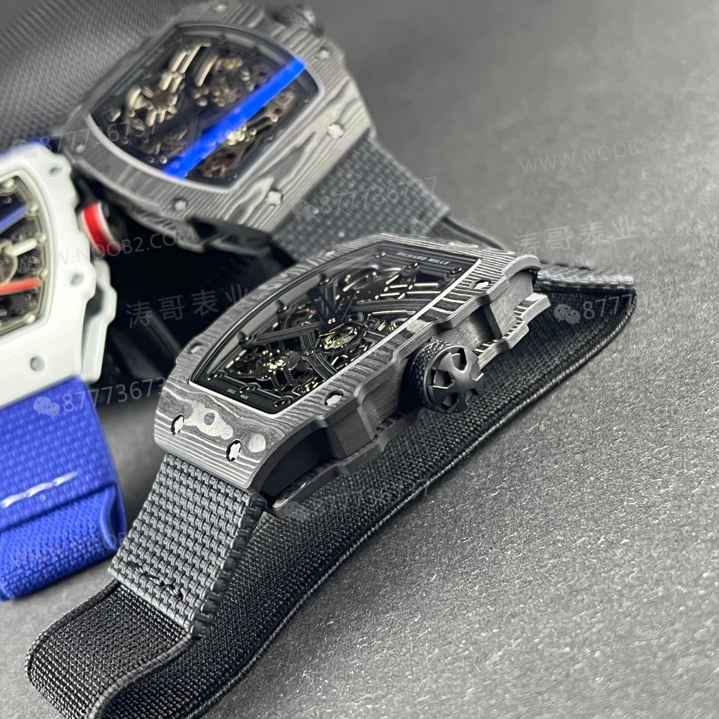 UMI Factory Richard Mille RM067-02 ultra ince karbon fiber otomatik mekanik saat — 7. fotoğraf