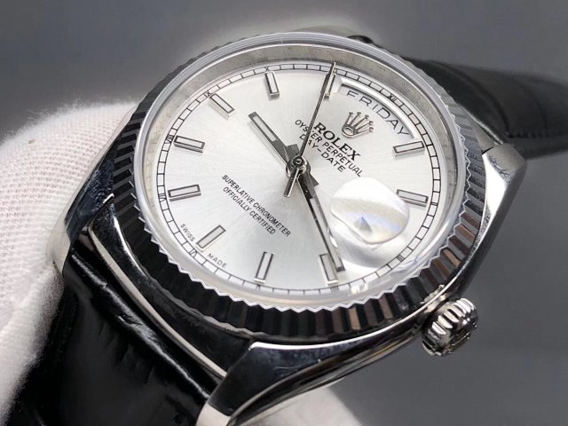 V3 Edition Replika Rolex Day-Date 118135/118138/118139, Clone ETA 2836-2 904L Paslanmaz Çelik Kasa — 5. fotoğraf