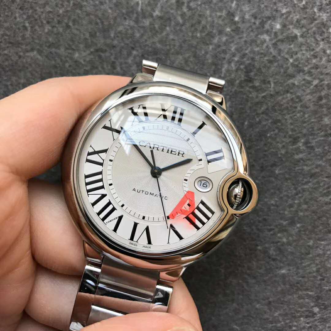 Cartier Ballon Bleu Gümüş Kadran