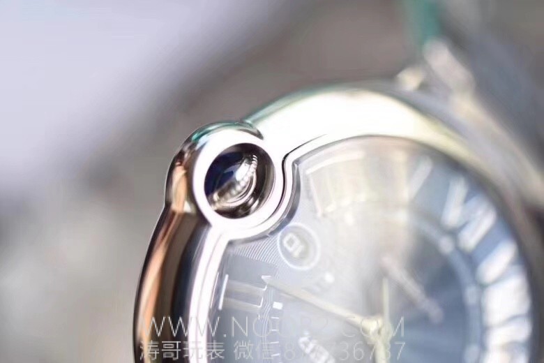 V6 Factory Cartier Ballon Bleu büyük boy 42 mm mavi kadran Seagull 2824 mekanizmalı replika mekanik saat incelemesi — 14. fotoğraf
