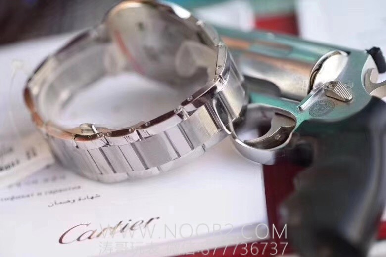 V6 Factory Cartier Ballon Bleu büyük boy 42 mm mavi kadran Seagull 2824 mekanizmalı replika mekanik saat incelemesi — 21. fotoğraf