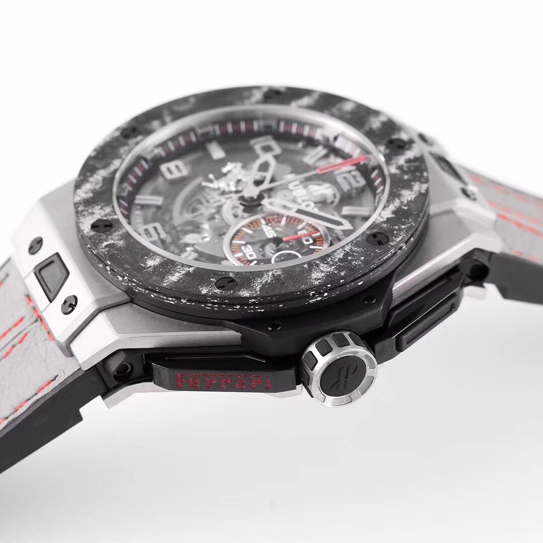 V6 Factory Hublot Big Bang Ferrari Titanium F4 Serisi, Kralların Tacı 401 Fotoğraf İncelemesi — 4. fotoğraf